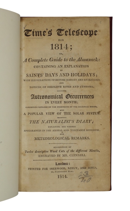 Photo of "Time's telescope for 1814"