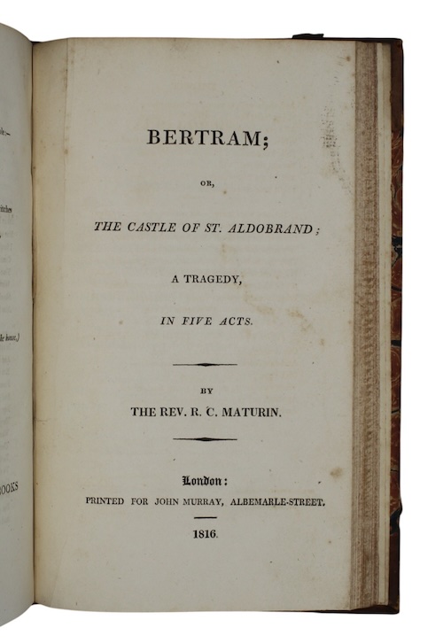 Photo of "Bertram; or, the castle of ..."