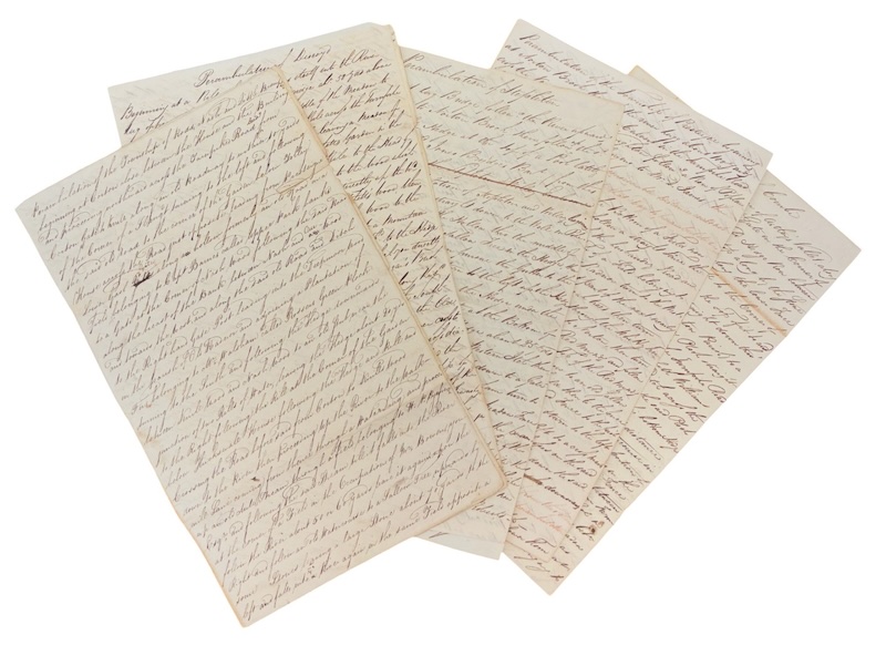 Photo of "[Five manuscripts detailing walking tours ..."