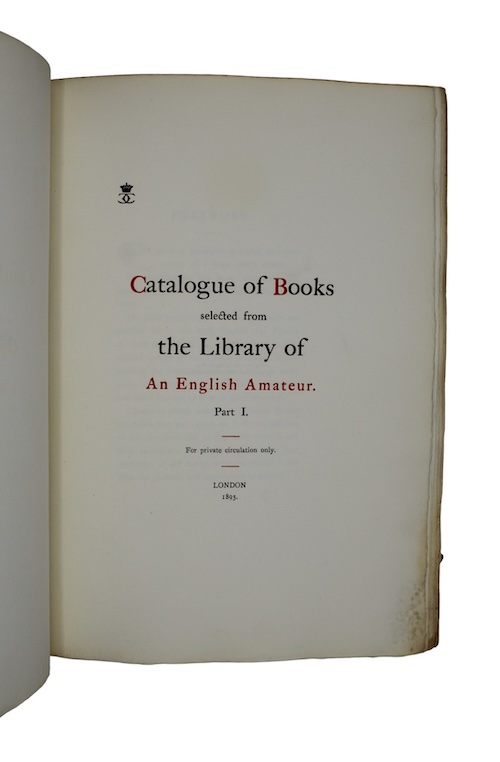 Photo of "Catalogue of Books selected from ..."