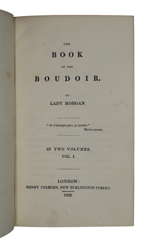 Photo of "The book of the boudoir"