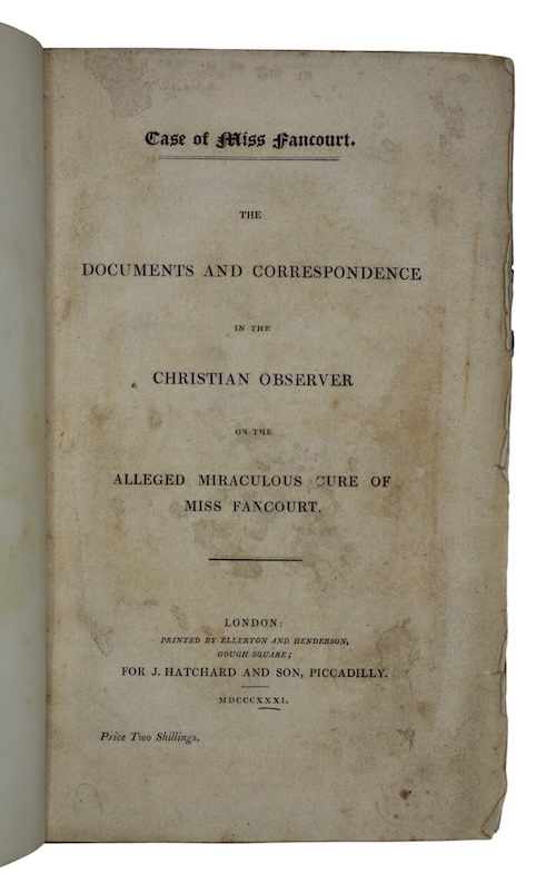 Photo of "Case of Miss Fancourt. The ..."