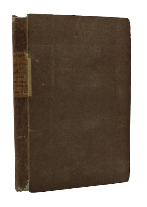 Photo of "Index of quotations from greek ..."