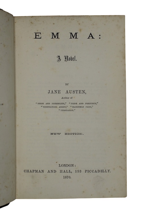 Photo of "Emma: A Novel."