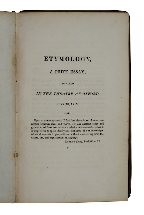 Photo of "Etymology, a prize essay, recited ..."