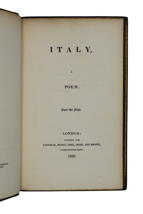 Photo of "Italy, a poem"