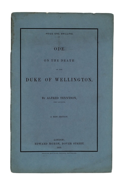 Photo of "Ode on the death of ..."