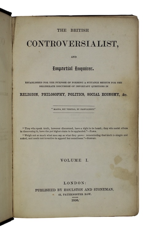 Photo of "The british controversialist and impartial ..."