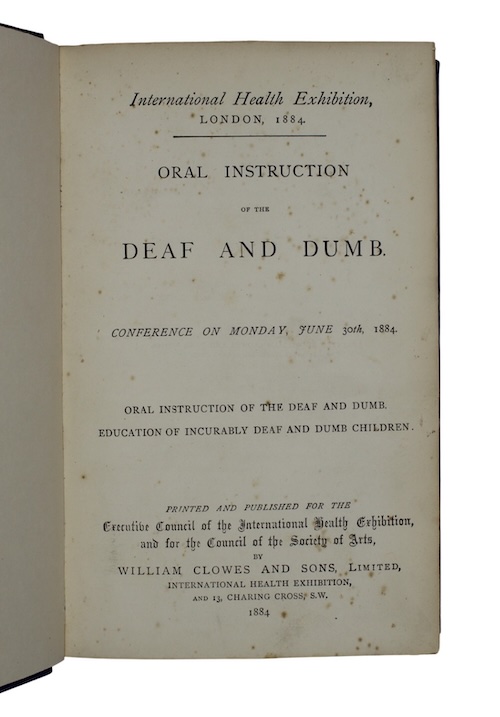 Photo of "Oral instruction of the deaf ..."