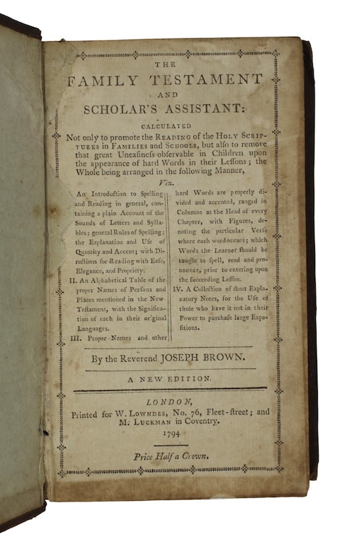 Photo of "The family testament and scholar's ..."