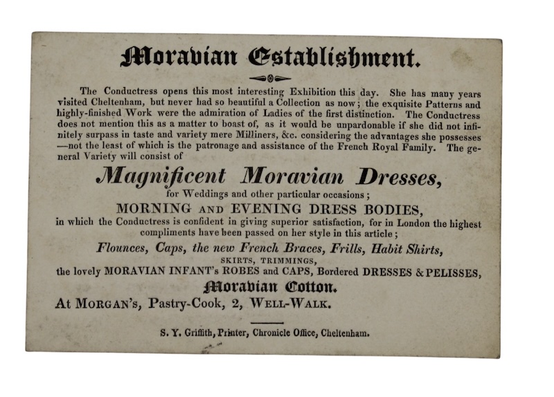 Photo of "Moravian Establishment. The Conductress opens ..."
