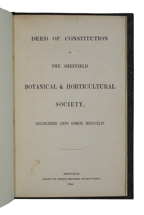 Photo of "Deed of constitution of the ..."