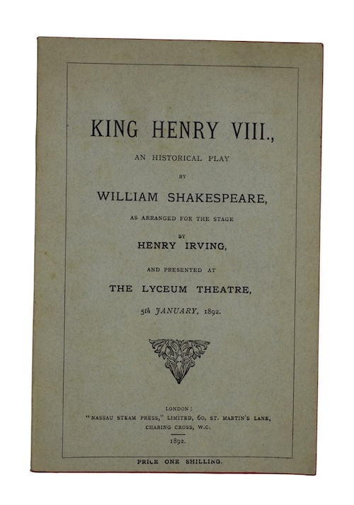 Photo of "King henry viii., an historical ..."