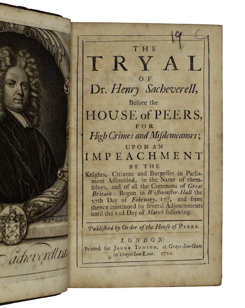 Photo of "The tryal of Dr. Henry ..."