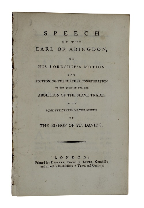 Photo of "Speech of the earl of ..."