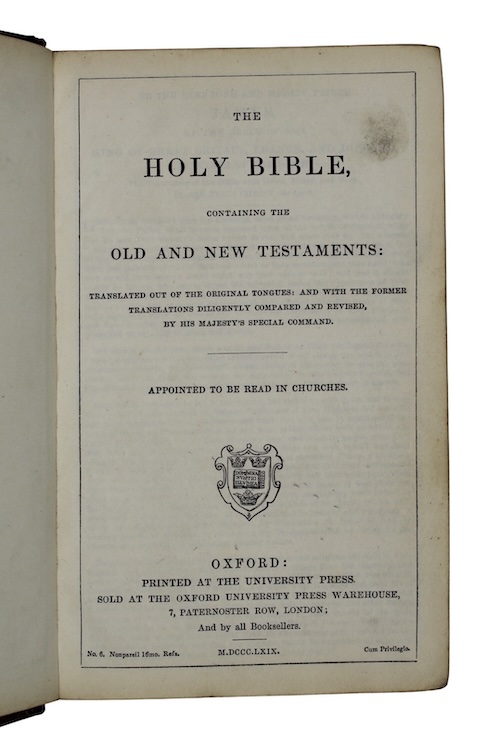 Photo of "The holy bible containing the ..."