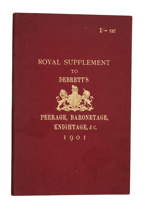 Photo of "Royal supplement to debrett's peerage, ..."