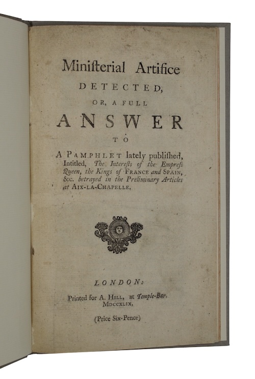 Photo of "Ministerial artifice detected, or, a ..."