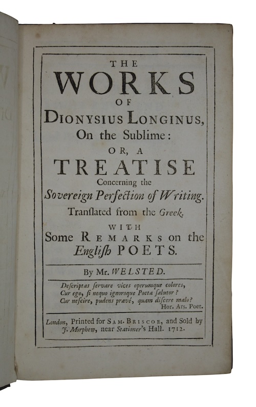 Photo of "The works of dionysius longinus, ..."