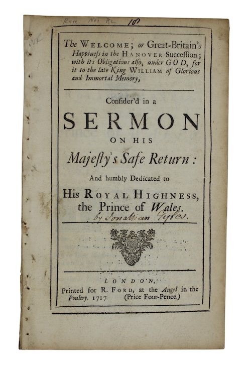 Photo of "The Welcome; or Great-Britain's Happiness ..."