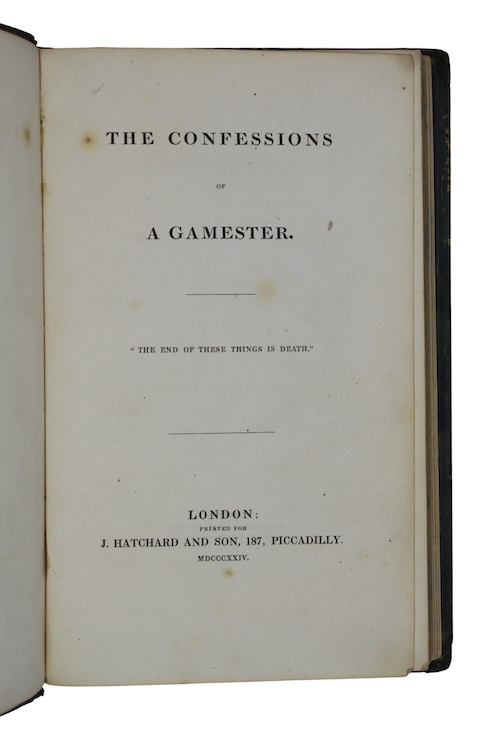Photo of "The confessions of a gamester"