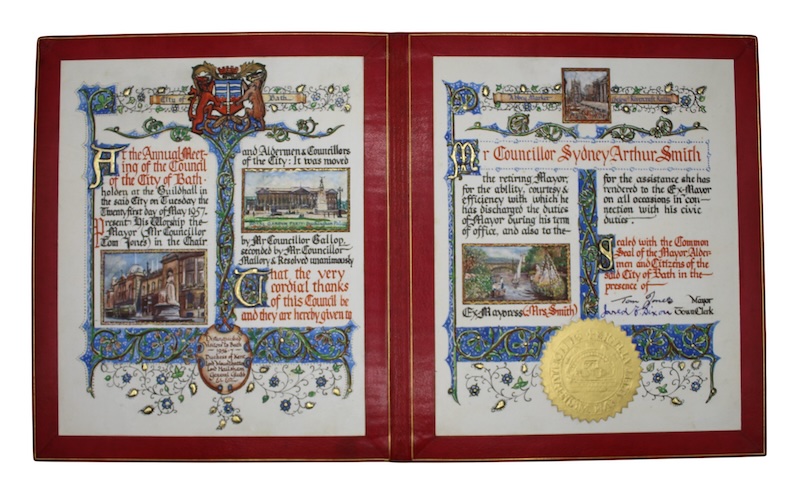Photo of "[An illuminated manuscript presentation volume]"