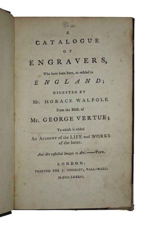 Photo of "A catalogue of engravers, Who ..."
