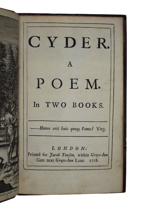 Photo of "Cyder. A poem. In two ..."