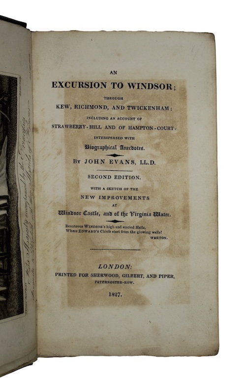 Photo of "An excursion to windsor; through ..."