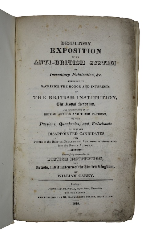 Photo of "Desultory exposition of an anti-british ..."