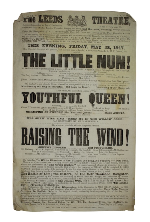 Photo of "The leeds theatre...This evening, friday, ..."