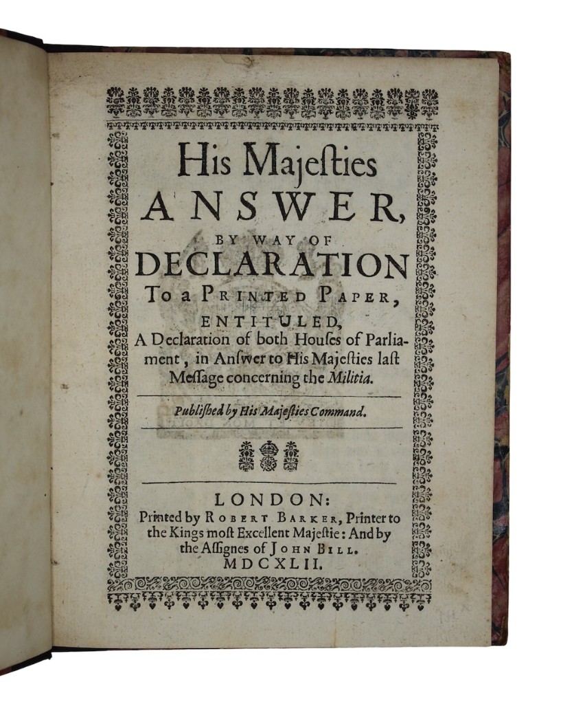 Photo of "His Majesties answer, by way ..."