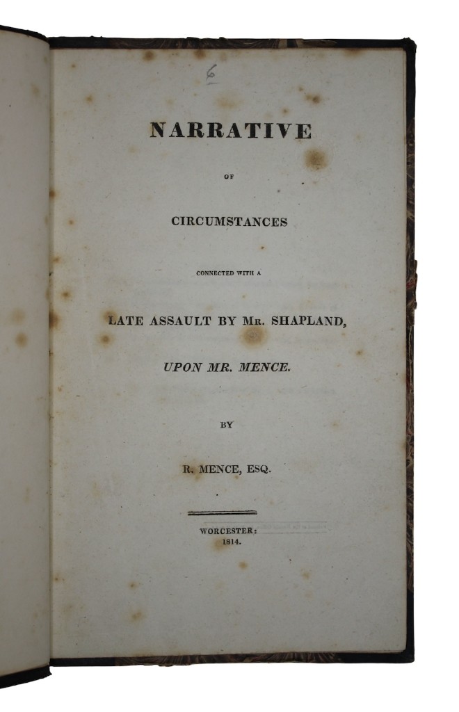 Photo of "Narrative of circumstances connected with ..."