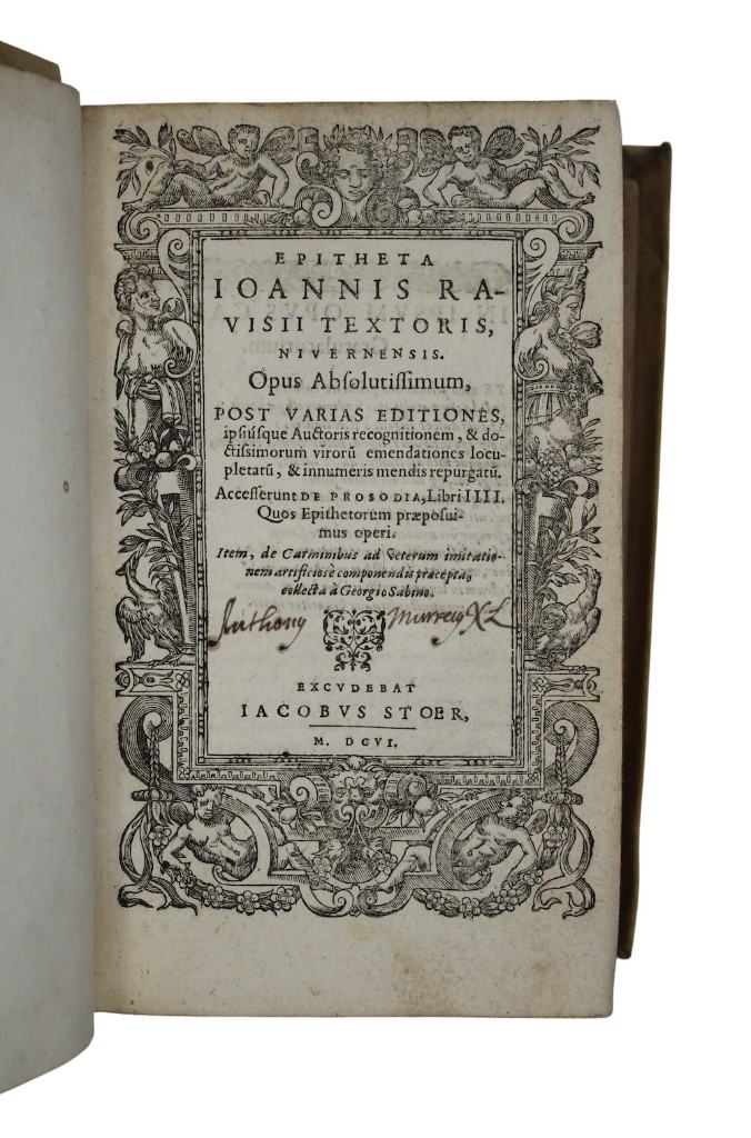 Photo of "Epitheta joannis ravisii textoris, nivernensis.."