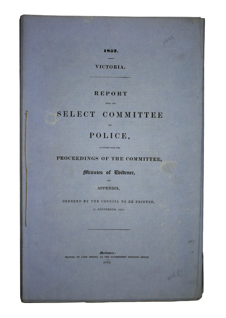 Photo of "Report from the select committee ..."