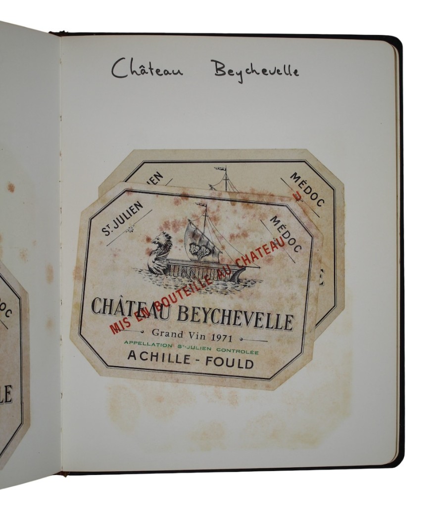 Photo of "[Two scrapbooks of French wine ..."