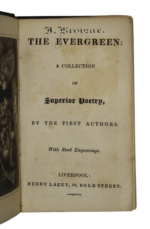 Photo of "The evergreen. A collection of ..."
