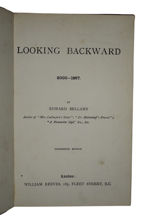 Photo of "Looking backward 2000 — 1887"