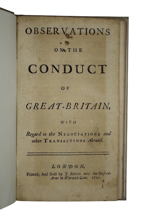 Photo of "Observations on the conduct of ..."
