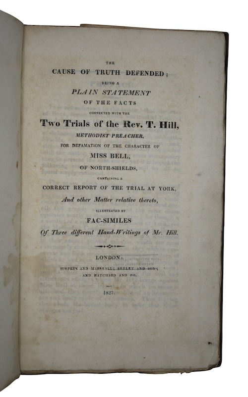 Photo of "The Cause of Truth defended; ..."