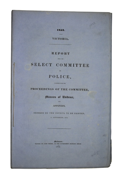 Photo of "Report from the select committee ..."
