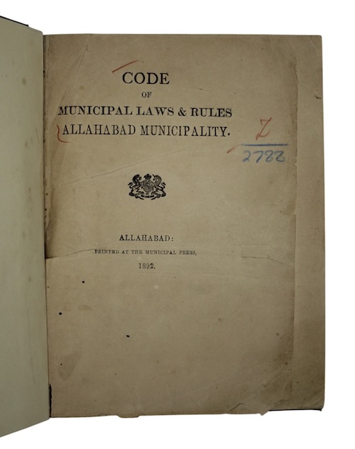 Photo of "Code of municipal laws & ..."