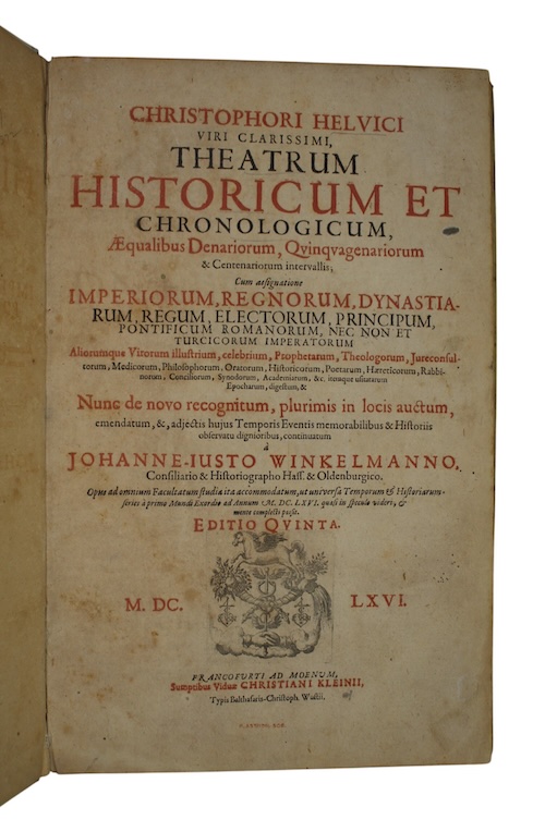 Photo of "Christophori helvici viri clarissimi, theatrum ..."