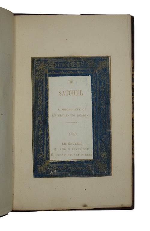 Photo of "The satchel. A miscellany of ..."