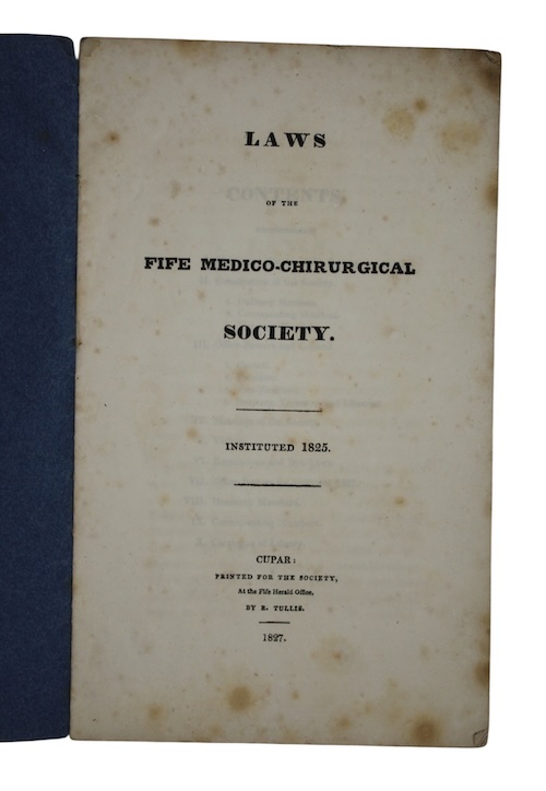 Photo of "Laws of the fife medico-chirurgical ..."