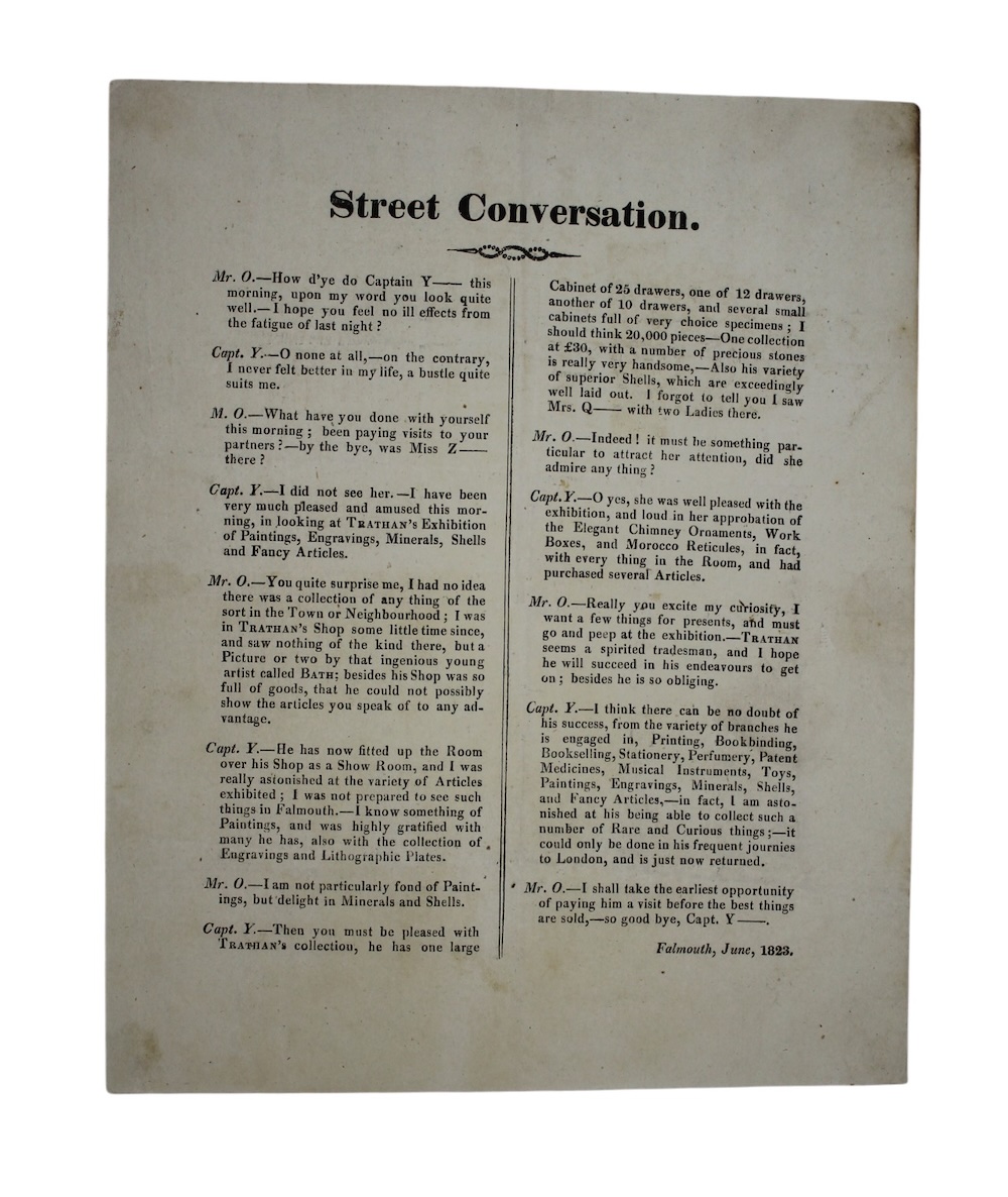 Photo of "[Drop-head title:] Street Conversation"