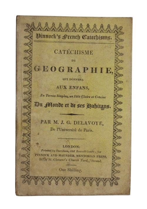 Photo of "Catéchisme de géographie, qui donnera ..."