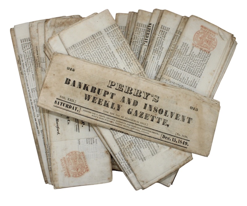 Photo of "Perry's bankrupt and insolvent weekly ..."