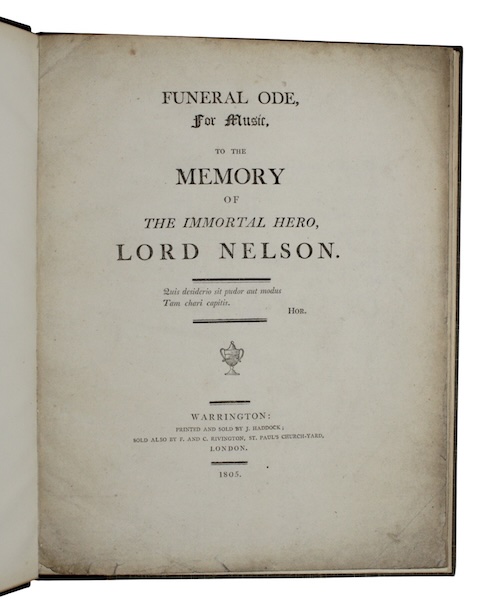 Photo of "Funeral ode, For Music, to ..."