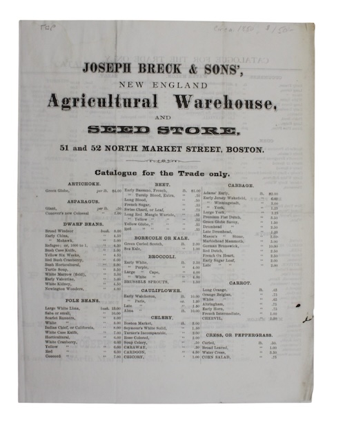 Photo of "[Drop-head title:] Joseph breck & ..."